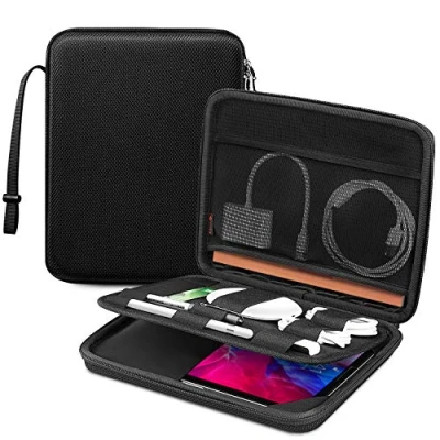 Image of FINPAC 9 11 Inch Tablet Sleeve Bag Compatible with iPad/Samsung/Lenovo/Fire, Double Layer Travel Organiser w/Electronics for USB Cable/Power Bank/Charger/Hard Disk