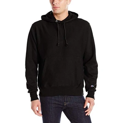 Image of Champion LIFE Men&#039;s Reverse Weave Pullover Hoodie, Black Gf68, M