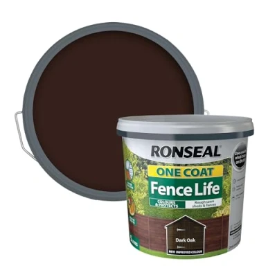 Image of Ronseal One Coat Fence Life Dark Oak 5L