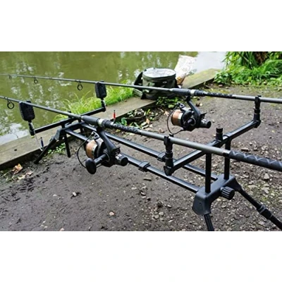 Image of NGT New Dual Line Three Rod Carp Coarse Fishing Pod
