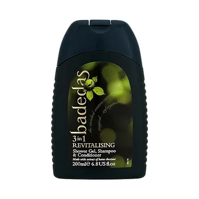 Image of Badedas 3 in 1 Revitalising bath product enriched with natural moisturisers shower Gel, Shampoo and Conditioner for a luxurious experience 200 ml