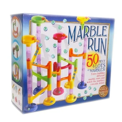 Image of 50 piece Marble Run + lots of marbles!