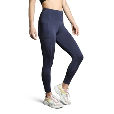 Image of DANISH ENDURANCE Gym Leggings, High Waisted, Zippered Rear Pocket, for Women, Navy, XS