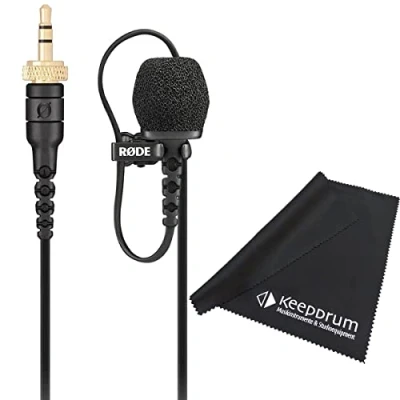Image of Rode Lavalier II Lapel / Microphone Condenser Set + Keepdrum Microfibre Cloth