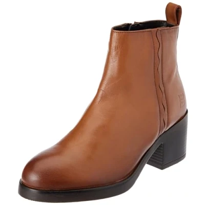 Image of BAGATT Women&#039;s Torvi Ankle Boots, Cognac, 4 UK