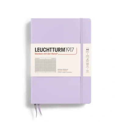 Image of LEUCHTTURM1917 365483 Notebook Medium (A5), Hardcover, 251 Numbered Pages, Lilac, Squared