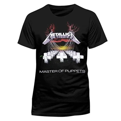 Image of Metallica RTMTL006 Adults Master Of Puppets T Shirt Black Small