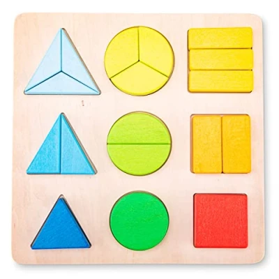 Image of New Classic Toys 10465 Geometric Shapes Puzzle Board