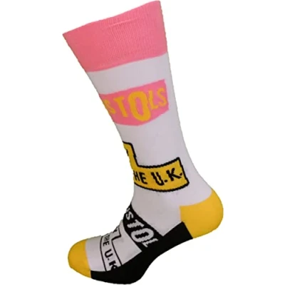 Image of Mazeys Mens Classic Officially Licensed Sex Pistols Socks… (Anarchy in the UK)