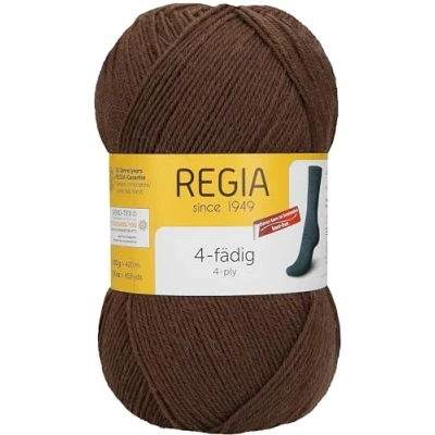Image of Regia Schachenmayr 4 Thread Uni, 100G dunkelbraun Handknitting Yarns