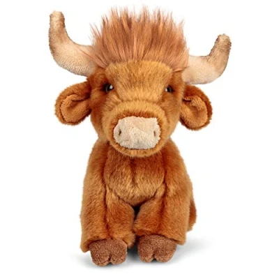 Image of Animigos World of Nature 20cm Plush Highland Cow Soft Toy