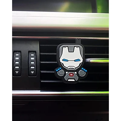 Image of Coolest Novelty Car Air Fresheners! Marvel Avengers, Iron Man, Captain America, Hulk, Thor, Deadpool, Star Wars, Batman... Transform Your Boring Car! (Avengers: Silver Man (Fresh Lemon))