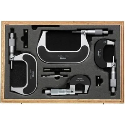 Image of Mitutoyo 102 911 40 Outside Micrometer Set 0 100mm