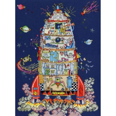 Image of Bothy Threads Cross Stitch Kit Cut Thru&#039; Rocket