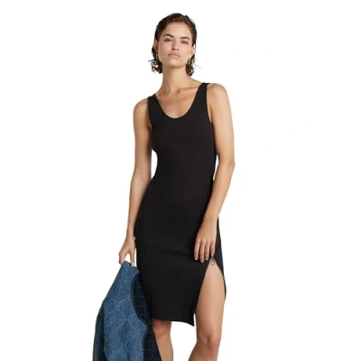 Image of G Star Asymmetrical ZIP Dress Jersey dress, Women&#039;s, Size: XS, Black