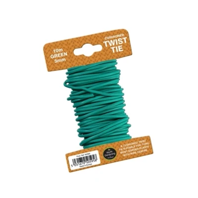 Image of Garland 10m Twist Tie Cushioned 3mm Green