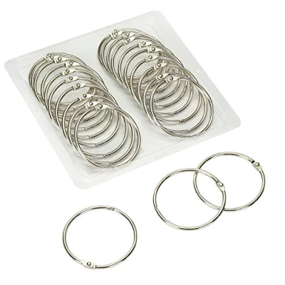Image of Mr. Pen Loose Leaf Binder Ring, 20 Pack, 2 Inch, Rings, Book Metal Rings for Index Cards, Flash Card Clip Inch