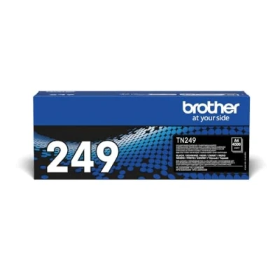 Image of BROTHER TN 249BK Toner Cartridge, Black, Single Pack, Ultra High Yield, Includes 1 x Genuine Supplies