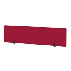 Image of Air Desktop Screen 1800x400mm Bespoke Bergamot Cherry Fabric
