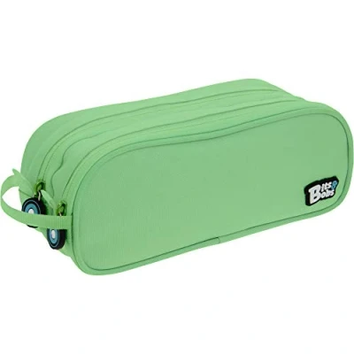 Image of Grafoplas 37543926 Bits &amp; Bobs Double Pencil Case, Mint Green, 24.5 x 9.5 cm