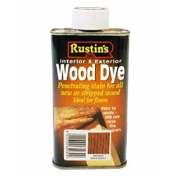Image of Rustins Interior &amp; Exterior Wood Dye 250ml Brown Mahogany (408156)