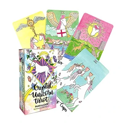 Image of Crystal Unicorn Tarot Cards,card game,tarot deck