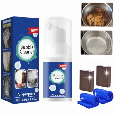 Image of All Purpose Rinse Free Cleaning Spray, Bubble Cleaner Purpose, The Cleaner, Kitchen Clean Foam Stubborn Grease &amp; Grime Remover Spray (30ml*1)