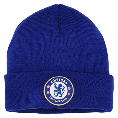 Image of Official Adult Chelsea FC Core Beanie (One Size, Royal Blue)