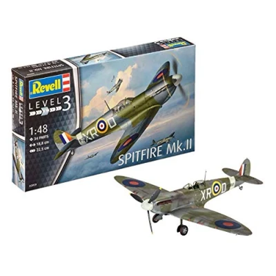 Image of Revell 03959 Spitfire Mk.II 1:48 Scale Unbuilt/Unpainted Plastic Model Kit