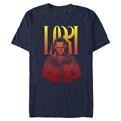 Image of Marvel Hella Loki Organic Short Sleeve T Shirt, Navy Blue, S