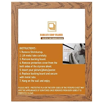 Image of Bargain Shop Az DARKOAK WOODEN EFFECT PICTURE PHOTO POSTER FRAMES (14&quot; x 10&quot; (355.6mm 254mm))