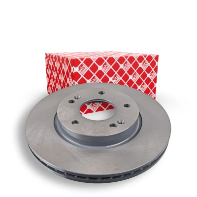 Image of 51712G2000, 51712G2100 Brake disc FEBI BILSTEIN 108682 Front Axle 280mm 22mm 5 Hole 114,3mm internally vented Coated HYUNDAI: Ioniq, KIA: Niro