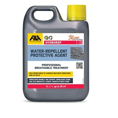 Image of Fila Hydrorep, water repellent Waterproofing agent for Stone and Concrete, Protects external floors, walls surfaces from humidity, Ideal exposed concrete., HYDROREP