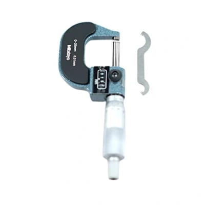 Image of Mitutoyo 193 101 Digital Outside Micrometre with Mechanical Counter, 0 mm 25 Range