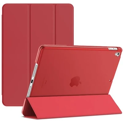Image of Smart Magnetic Case for Apple iPad 10.2 inch 9th Generation (2021), 8th (2020), 7th (2019) with Auto Sleep/Wake function (Red)