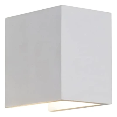 Image of Parma 110 1 Light Indoor Wall White, Paintable Plaster, GU10