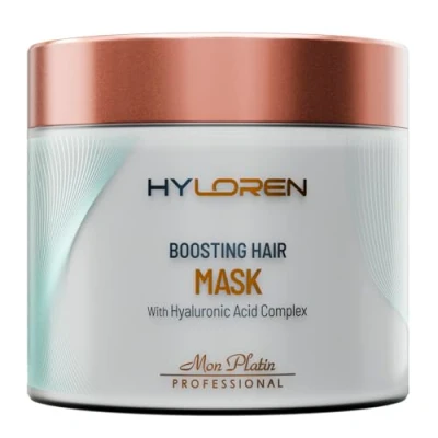 Image of HYLoren Boosting Hair mask with Hyaluronic Acid for Thin, Sparse and Brittle hair, dry Volumizing deep conditioning mask, damaged 500ml