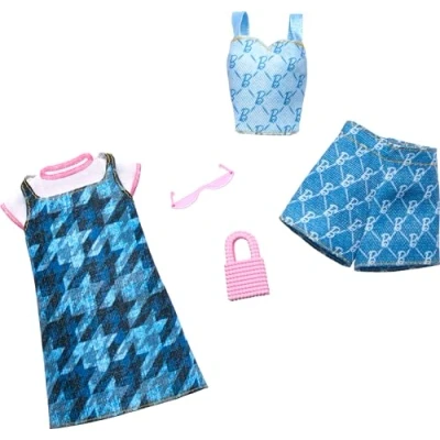Image of Barbie Fashion Pack HRH45 of 2 Doll Clothes Outfits