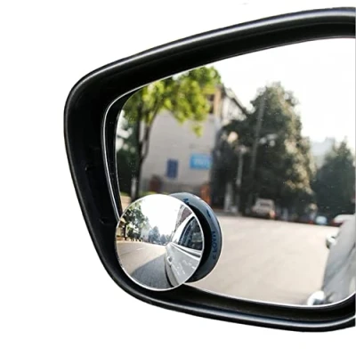 Image of Blind Spot Mirrors For Cars Waterproof 360Rotatable Convex Rear View Mirror Round Shape Wide Angle Car Wing Universal Traffic Safety 2 Pack