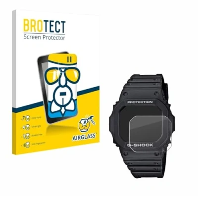 Image of brotect Glass Screen Protector Film compatible with Casio G Shock GW M5610 1ER Foil 9H Protection [Scratch Resistant, High Clarity]