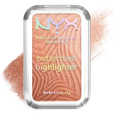 Image of NYX Professional Makeup Buttermelt Highlighter, Powder 12 HR Wear, Fade &amp; Transfer Resistant, Butta in Bronze