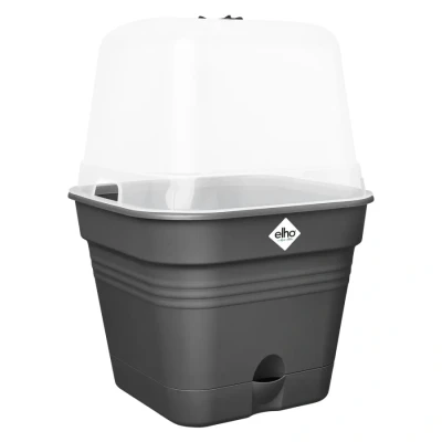 Image of Elho Green Basics Growpot Square Allin1 20cm Living Black