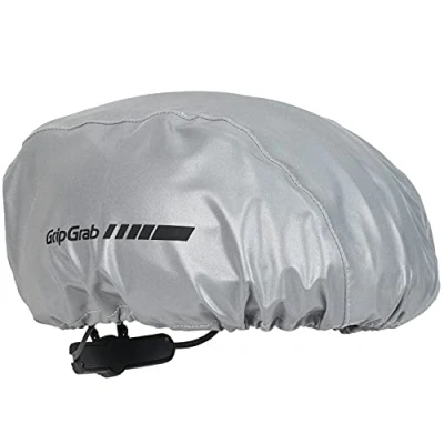 Image of GripGrab Waterproof Windproof Cycling Rain Helmet Cover Reflective Bicycle Commuting High Visibility Road MTB Headwear