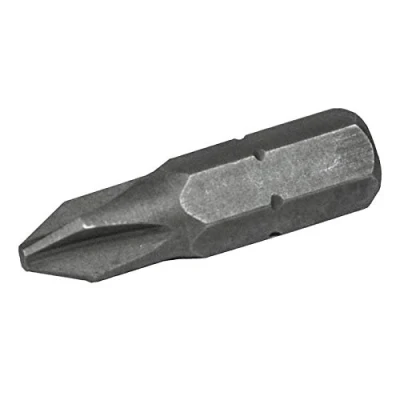 Image of Phillips S2 Grade Steel Screwdriver Bits PH1 x 25mm (Pack 3)
