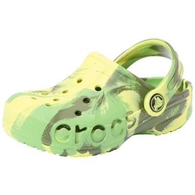 Image of Crocs Boy&#039;s Unisex Kids Baya Clog T, Citrus, 4 UK Child