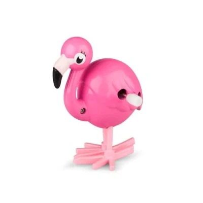 Image of Tobar 37554 Bird CLOCKWORK FLAMINGO, Pink
