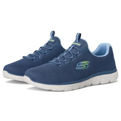 Image of Skechers Women&#039;s Summits Sneaker, Blue, 8 UK