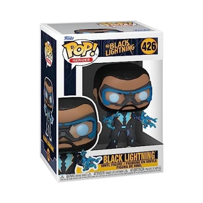 Image of Funko POP! Heroes: Black Lightning Collectable Vinyl Figure Gift Idea Official Merchandise Toys for Kids &amp; Adults TV Fans Model Collectors and Display