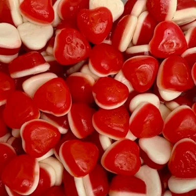 Image of Red Gummy Hearts 700g Re Sealable Pouch by The Gourmet Sweet Company