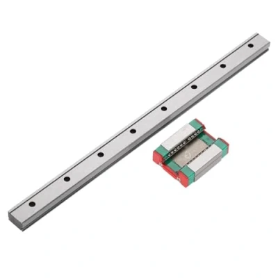 Image of Fdit Model LML12B Miniature Linear Guide Rail Way Slide 12 mm Wide Variety Length and Trolley Block Multiway Packaging Socialme EU (200 mm)